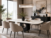 GS-Madrid Luxury Marble Dining Table – 1.8m & 2m