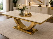 SG-London Gold Dining Table – 1.8m & 2m