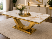 SG-London Gold Dining Table – 1.8m & 2m