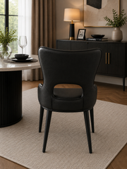 Marbella PU Dining Chair – Black Legs – 54 x 60 x 84cm
