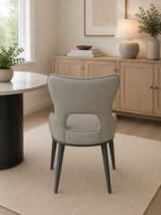 Marbella PU Dining Chair – Black Legs – 54 x 60 x 84cm