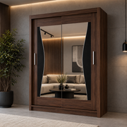 Batumi Sliding Mirror Wardrobe – 120cm, 150cm, 180cm & 203cm