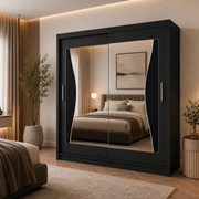 Batumi Sliding Mirror Wardrobe – 120cm, 150cm, 180cm & 203cm