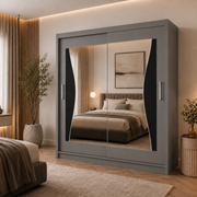 Batumi Sliding Mirror Wardrobe – 120cm, 150cm, 180cm & 203cm