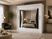 Batumi Sliding Mirror Wardrobe – 120cm, 150cm, 180cm & 203cm