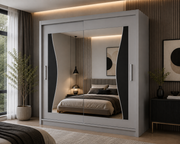 Batumi Sliding Mirror Wardrobe – 120cm, 150cm, 180cm & 203cm