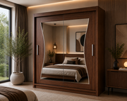 Batumi Sliding Mirror Wardrobe – 120cm, 150cm, 180cm & 203cm