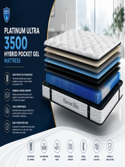 Platinum Pocket Gel Mattress – 2500 & 3500 Pocket Options