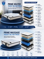 Luxury Smart Mattress – Heated & Massage Options
