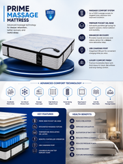 Luxury Smart Mattress – Heated & Massage Options