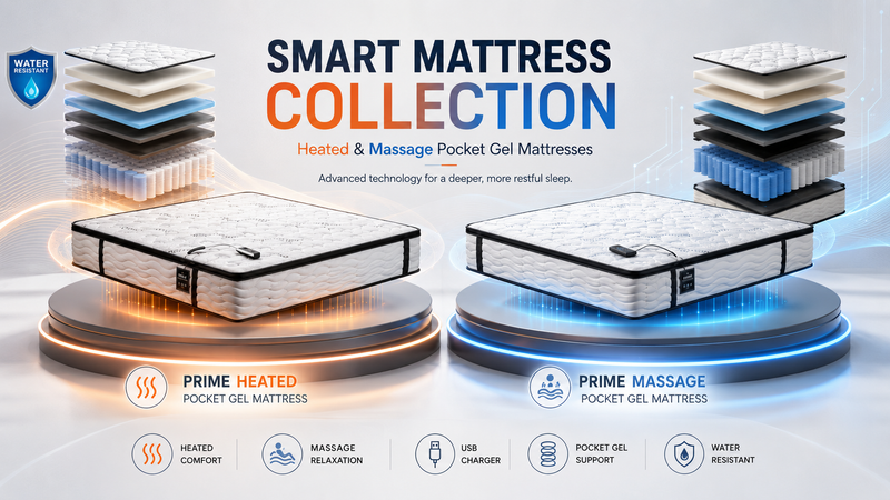 Luxury Smart Mattress – Heated & Massage