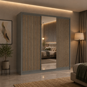 Royal Sliding Mirror Wardrobe – 150cm, 203, 250 cm
