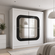 Chelsea High Gloss Sliding Mirror Wardrobe – 150cm & 203cm