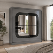 Chelsea High Gloss Sliding Mirror Wardrobe – 150cm & 203cm