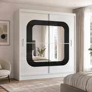 Chelsea High Gloss Sliding Mirror Wardrobe – 150cm & 203cm