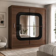 Chelsea High Gloss Sliding Mirror Wardrobe – 150cm & 203cm