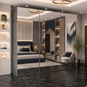 Etna Sliding Mirror Wardrobe – 150cm, 200cm & 250cm