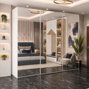Etna Sliding Mirror Wardrobe – 150cm, 200cm & 250cm