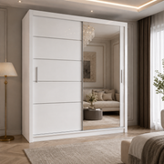Vision Mirrored Sliding Wardrobe – 150cm, 180cm & 203cm