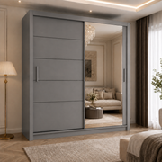 Vision Mirrored Sliding Wardrobe – 150cm, 180cm & 203cm