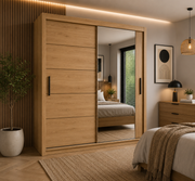Vision Mirrored Sliding Wardrobe – 150cm, 180cm & 203cm