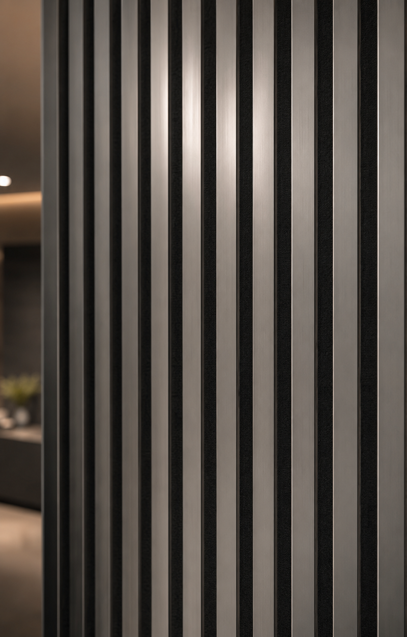Metallic Acoustic Wall Panels