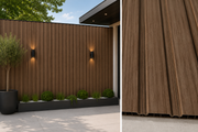 Wide Slat PVC Waterproof Wall Panels - Dark Walnut - 240 x 30 (Pack of 8)