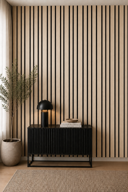 Multi Width Acoustic Wall Panels - Nature Oak / Light Oak - 240 x 60