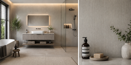 Wood Effect Bathroom Wall Panels - Grey - 240 x 60