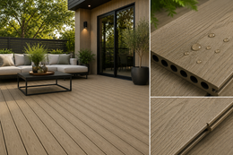 Premium Composite Decking Board Khaki