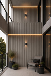 Premium Seamless Waterproof Wall Panels - Light Grey - 240 x 15 (Pack of 16)