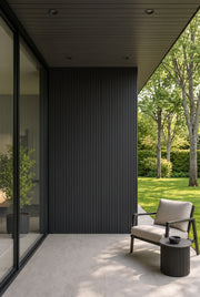 Premium Seamless Waterproof Wall Panels - Black - 240 x 15 (Pack of 16)
