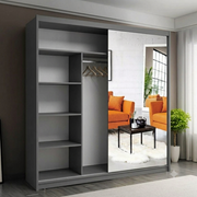 Houston White Sliding Mirror Wardrobe – Multiple Sizes