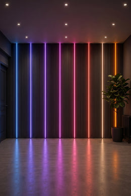 Flexible LED Wall Panel Lighting Kit – Multi-Colour 240cm |  Pack of 4
