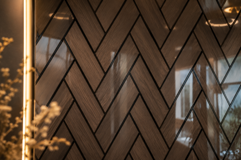 Herringbone Acoustic Wall Panels