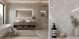Marble Bathroom Wall Panels - Grey Marble - 240 x 60