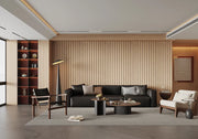 Reeded PVC Waterproof Wall Panels Grey