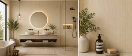Wood Effect Bathroom Wall Panels - Oak - 240 x 60