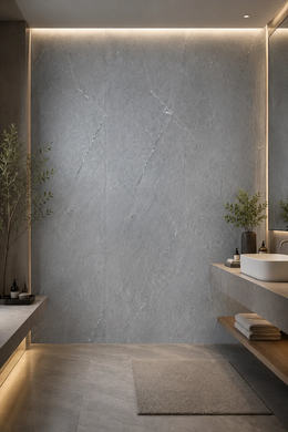 Marble Bathroom Wall Panels - Grey Marble - 240 x 60