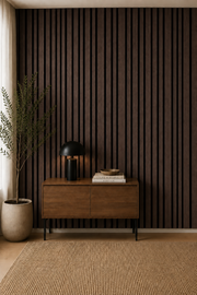 Multi Width Acoustic Wall Panels - Walnut - 240 x 60