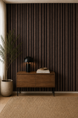 Multi Width Acoustic Wall Panels - Walnut - 240 x 60