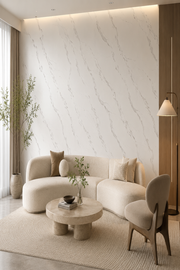 Large Marble Bathroom Wall Panels - White Marble - 240 x 90 (Pack of 2)