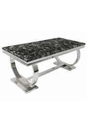 Chelsea Grey Marble & Chrome Dining Table – 150cm, 180cm & 200cm